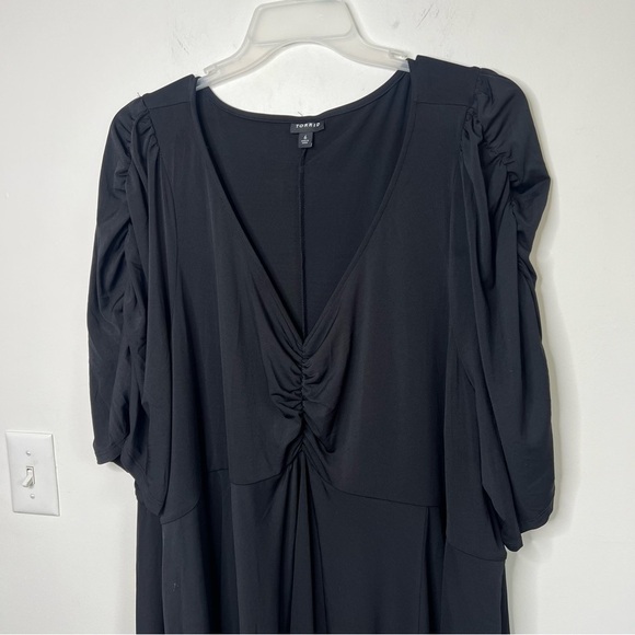 TORRID MINI STUDIO KNIT CINCH FRONT SKATER DRESS - Picture 4 of 10